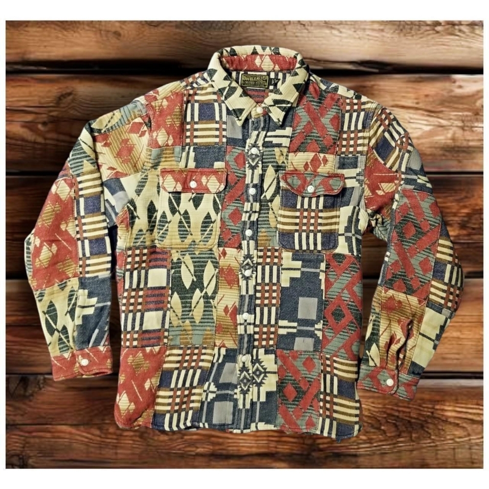 DOUBLE RL RALPH LAUREN RRL LIMITED EDITION PATCHWORK SHIRT- MEN'S SIZE XLARGE - Picture 1 of 8